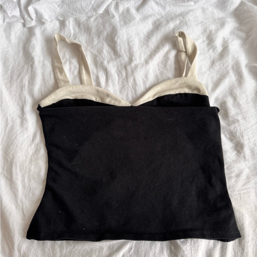 Reformation Black and White Top